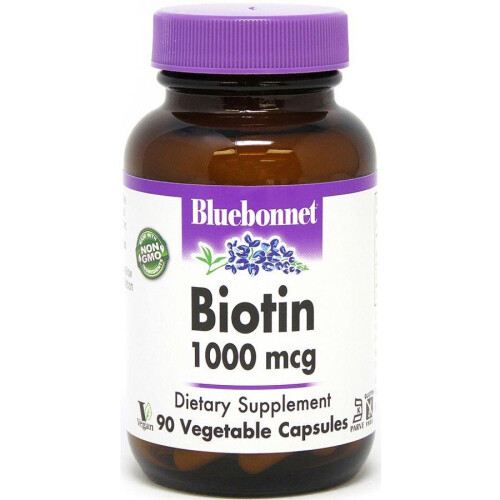 Bluebonnet's Biotin 1000mcg Capsules 90's