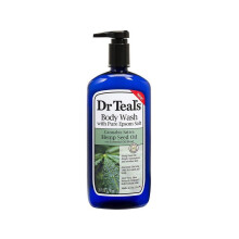 Dr Teal's Pure Epsom Salt Body Wash Hemp Seed Oil 710 mL