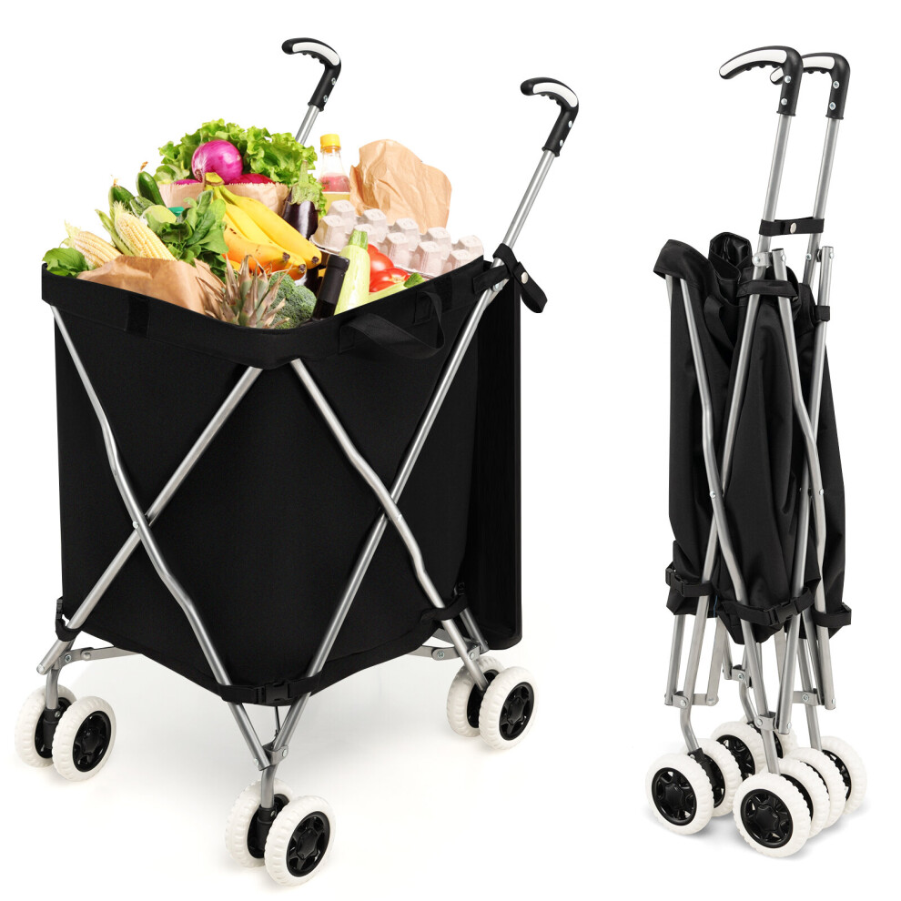 Folding Shopping Cart Lightweight Shipping and Utility Cart