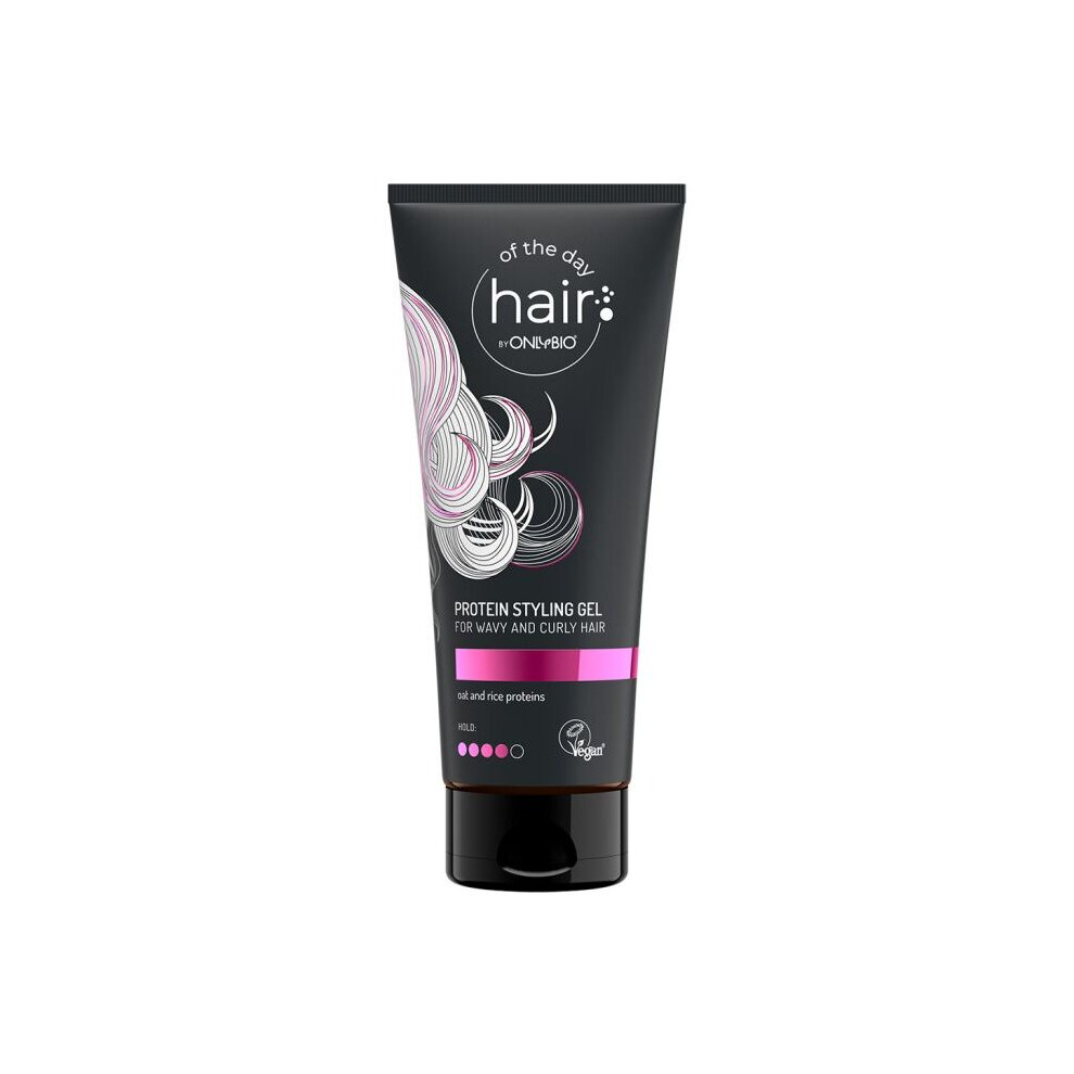 Black Onlybio Hair Of The Day Protein Styling Gel For Waves & Curls 200Ml