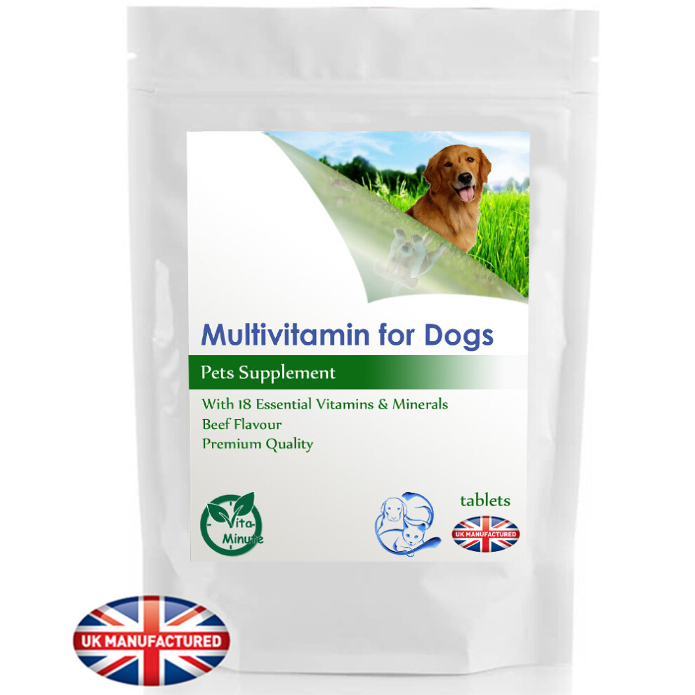 Multivitamins & Minerals for Dogs - 60 Tablets - All Breeds, UK