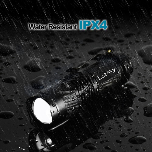 LETMY A50 Tactical Flashlight, Super Bright LED Mini Flashlights with Belt Clip (2 Pack) 2