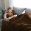 (Super King, Coffee) ThicK Warm Super Soft Large Blanket Faux Fur Fleece Bed ALL Size UK 2