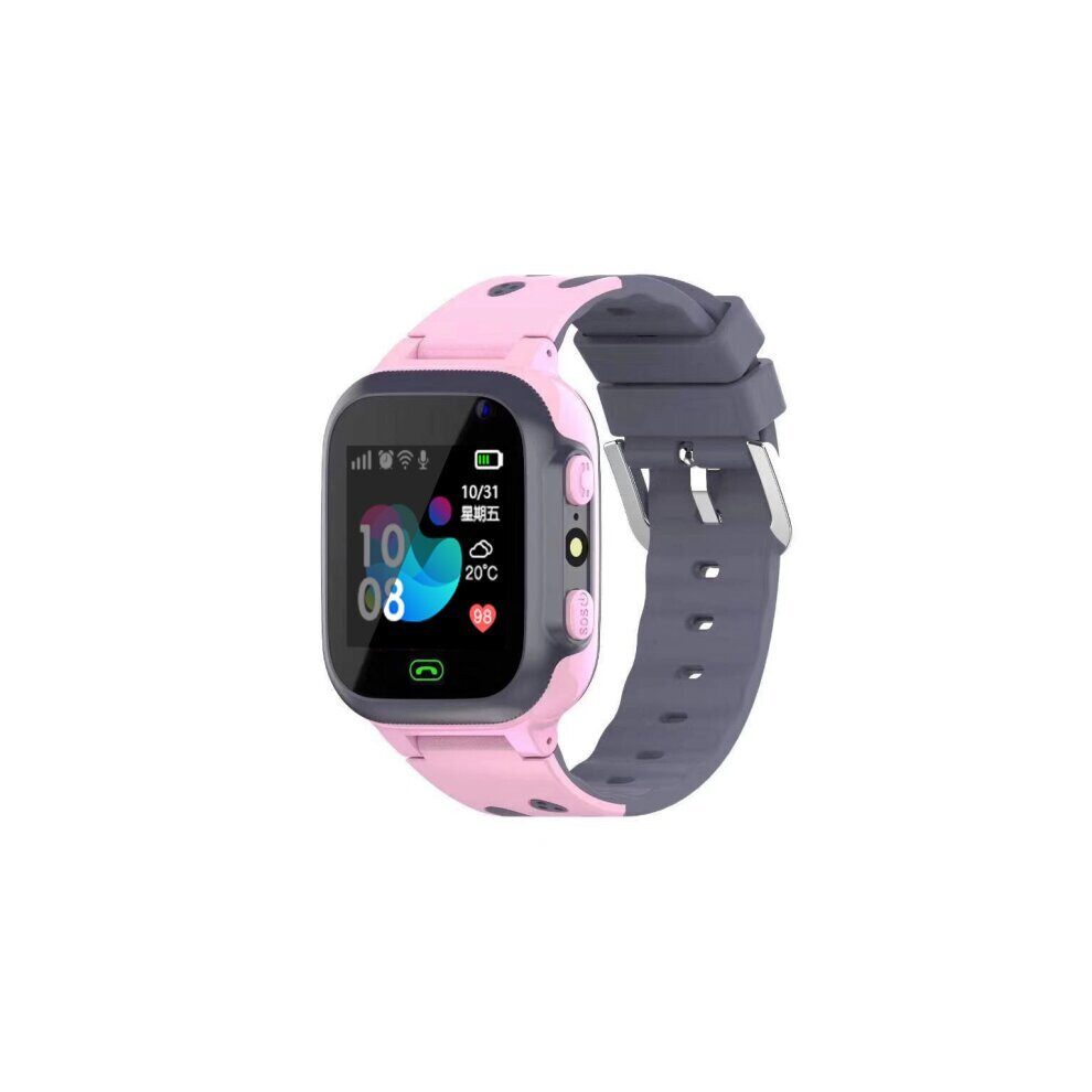Kids Watches Call Kids Smart Watch For Children SOS Waterproof Clock Girls|Smart Watches(Pink)