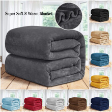 ThicK Warm Super Soft Large Blanket Faux Fur Fleece Bed ALL Size UK