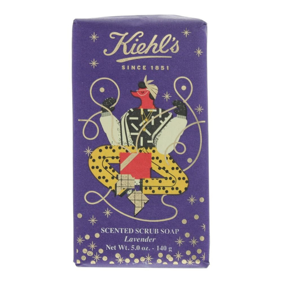 Kiehl's Scented Scrub Bar Soap Lavender 140g Women