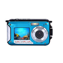 2.7K 48MP 16X Full HD Waterproof Camera, 16X Anti-shake Digital Zoom Waterproof Camera for Snorkeling