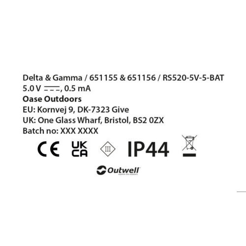 Outwell Outwell Gamma Light Chain 1