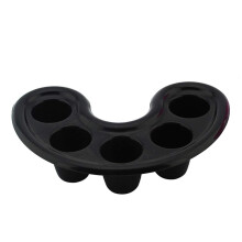 1 Pack Soaking Bowl Tip Nail Art Tray Care Wash Soaker Nail Art Bath Tool (Black)