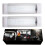 12V 72LED Interior Lights 2 Pack, Ceiling Light Strip Lights with On/Off Switch 1