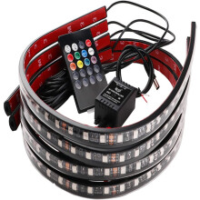 7-color LED underbody glow underbody system neon sign kit with voice control and wireless remote control