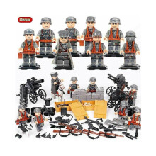 Lego-Compatible WWII German General Minifigure - 4.5cm ABS Toy Figure for LEGO-Style Play