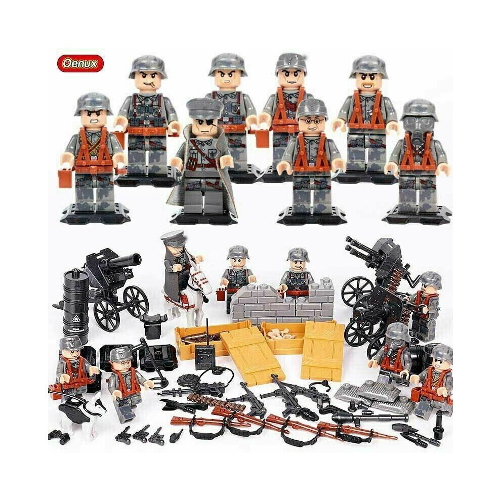 Fit Lego WWII German Sodiers General Minifigures Kids Toys Gifts