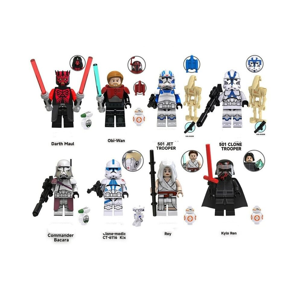 Star Wars Fit Lego Mini Figures Super Hero Darth Maul Kylo Ren