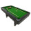 6ft Pool Table,Black/Green,classic, Elegant, Refined Styling, Ball Return System 6