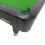 6ft Pool Table,Black/Green,classic, Elegant, Refined Styling, Ball Return System 7