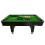 6ft Pool Table,Black/Green,classic, Elegant, Refined Styling, Ball Return System 4