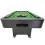 6ft Pool Table,Black/Green,classic, Elegant, Refined Styling, Ball Return System 5