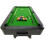 6ft Pool Table,Black/Green,classic, Elegant, Refined Styling, Ball Return System 10