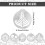 5-Pack Stainless Steel Coffee Decoration Stencils 2