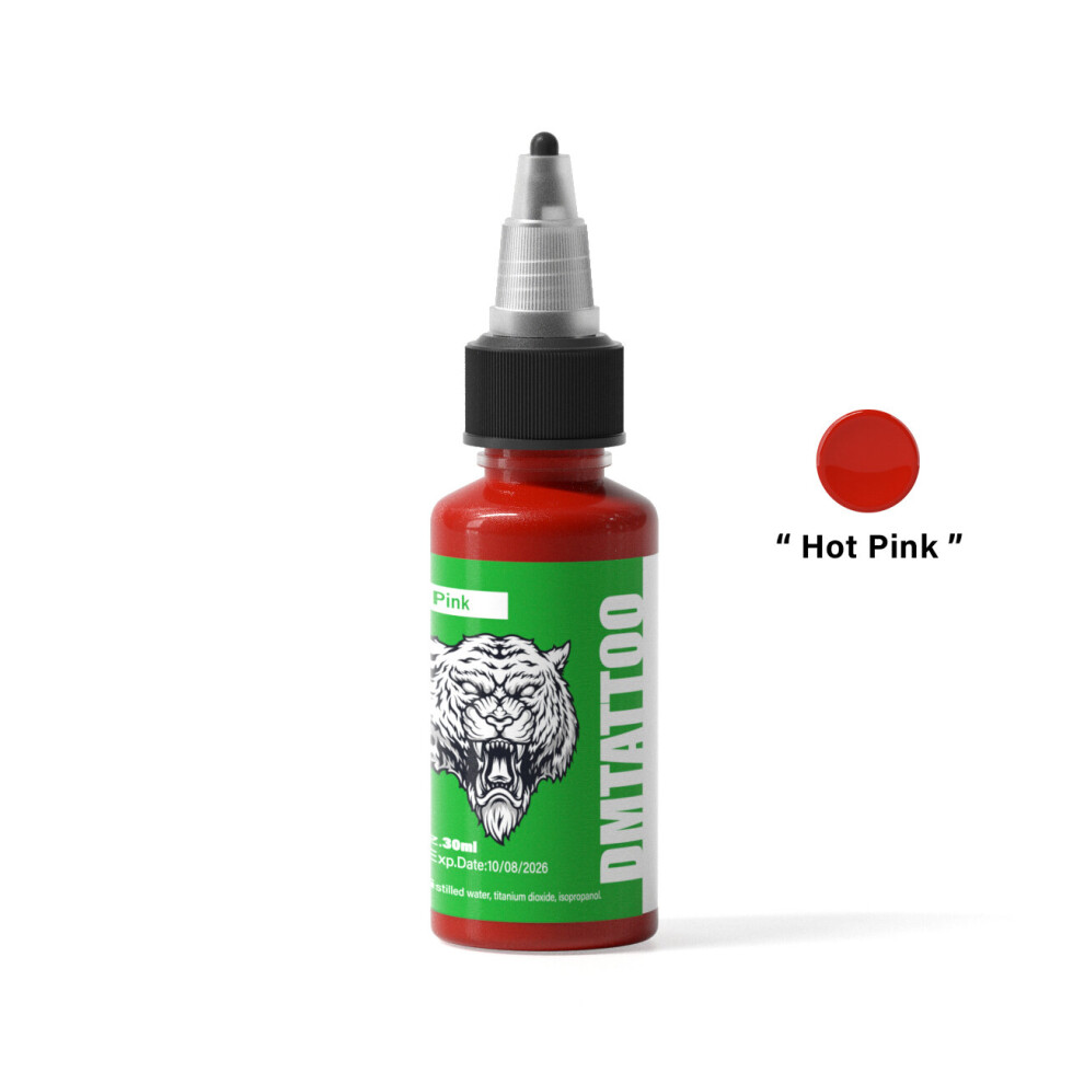 (Hot Pink) 30ml/Bottle Tattoo Ink Professional Natural Plant 
