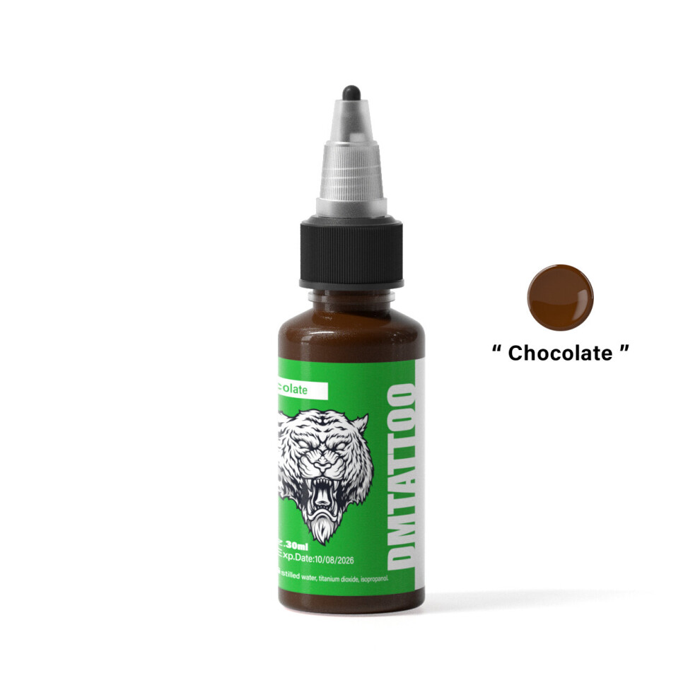 (Chocolate) 30ml/Bottle Tattoo Ink Professional Natural Plant 
