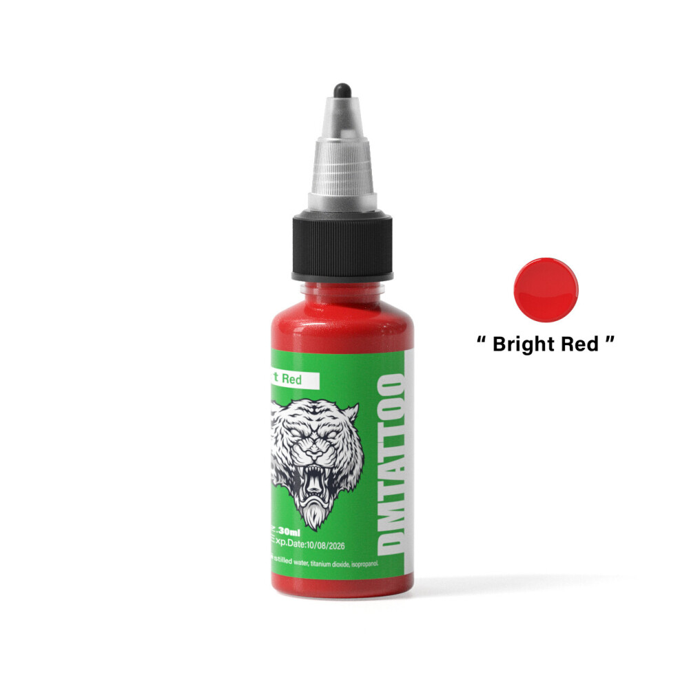 (Bright Red) 30ml/Bottle Tattoo Ink Professional Natural Plant 