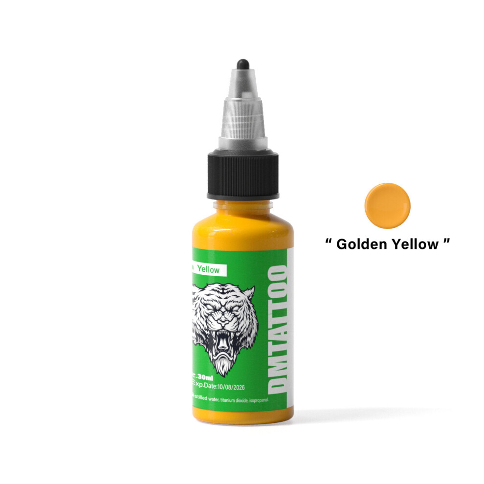 (Golden Yellow) 30ml/Bottle Tattoo Ink Professional Natural Plant 