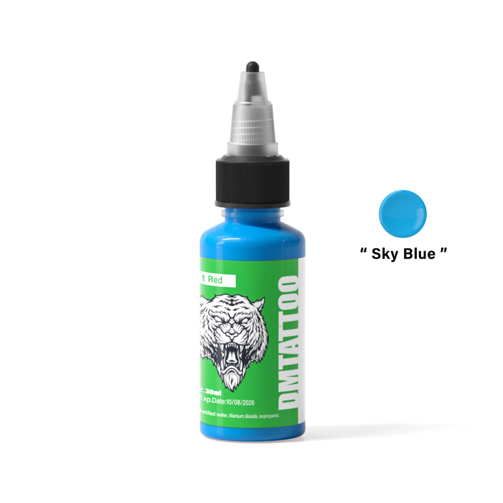 (Sky Blue) 30ml/Bottle Tattoo Ink Professional Natural Plant 