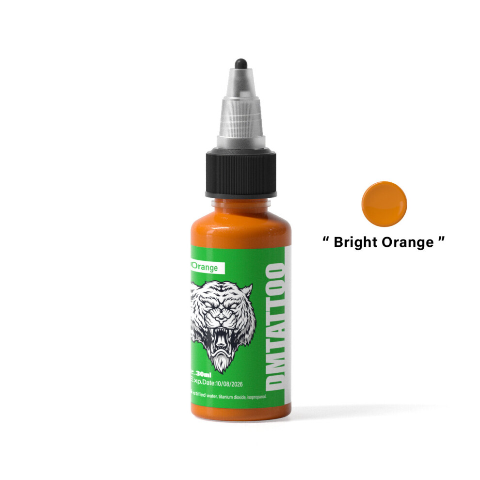 (Bright Orange) 30ml/Bottle Tattoo Ink Professional Natural Plant 