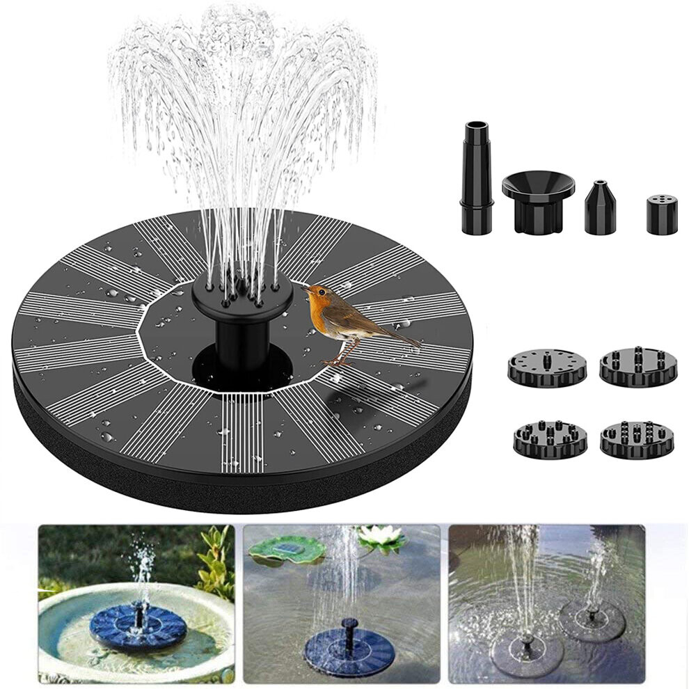 Floating Solar Fountain Water Pump Garden Pool Pond Outdoor Decoration