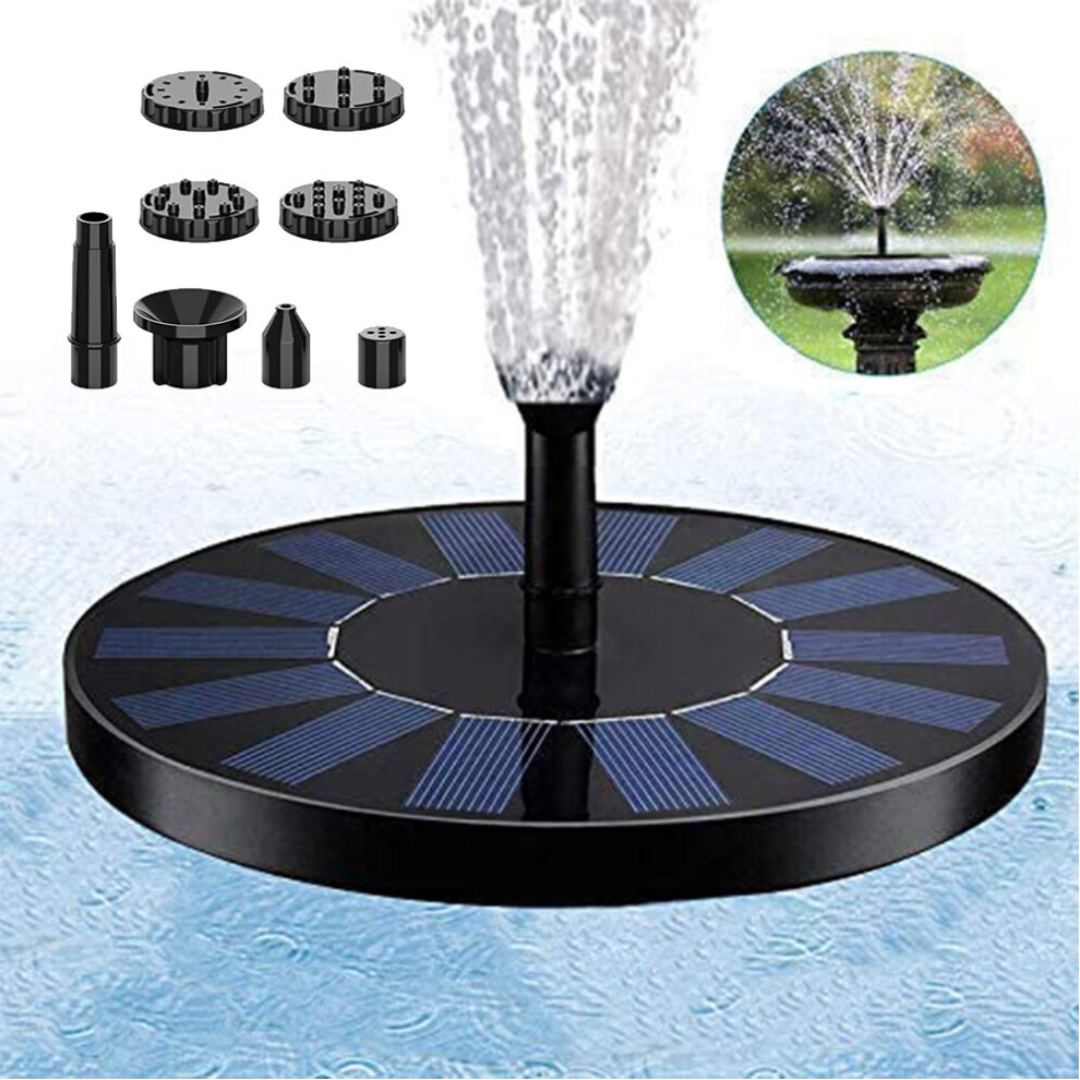 Solar Powered Fountain | Solar Bird Bath Pump Floating Fountain Pump