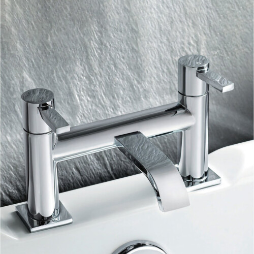 NES Home Waterfall Bathroom Bath Filler Modern Tap Solid Brass Chrome Tap| Urban 1