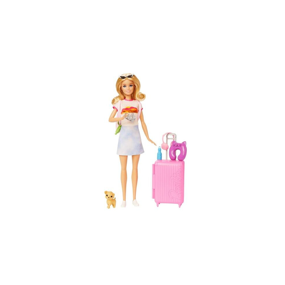 Mattel Hjy18 Barbie Doll And Accessories, Blonde With Puppy
