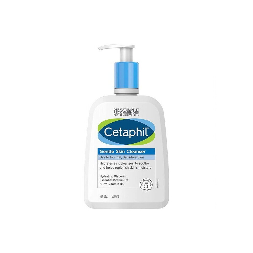 Cetaphil Gentle Skin Cleanser Dry to Normal, Sensitive Skin 500 mL