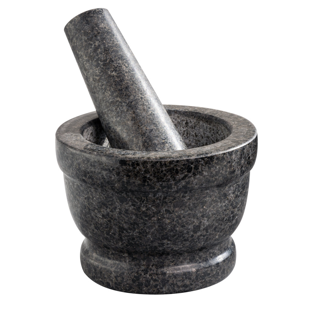 Large Pestle and Mortar Set Natural Granite Spice Herb Crusher Grinder