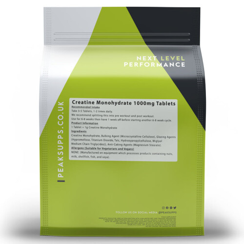(120 Tablets) Creatine Tablets 1000mg 2