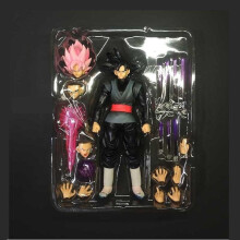 (Black) Anime Goku Action Figures Black Saiya Toy Model Gifts Holiday