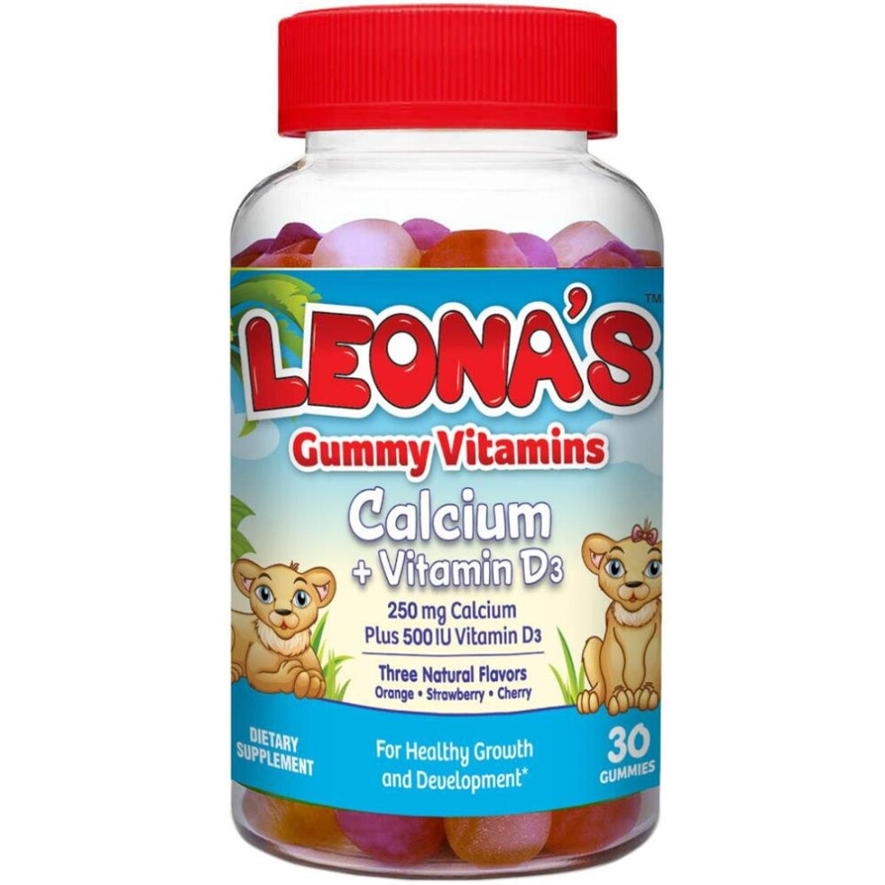 Leona's Calcium 250mg + D3 500IU Gummies 30's
