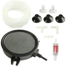 Large Stone Venting Disc Bubble Diffuser Disc with 3m Standard Overhead Tubes. Suction cups. Control Valves and Connectors