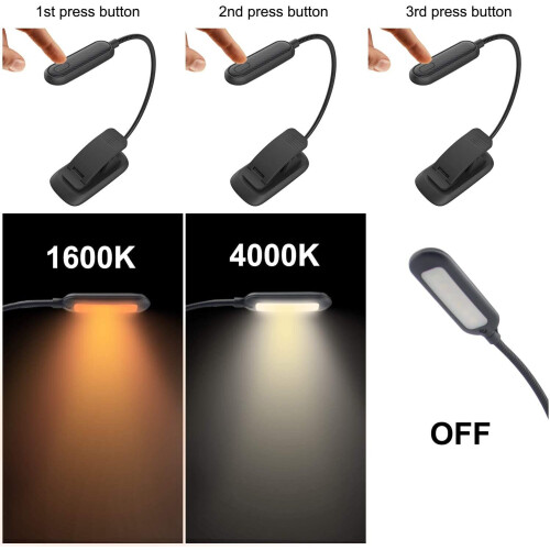 Amber Book Light - Rechargeable Amber Reading Light (Product Code: 5.29069E+12) 2