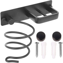 Hair Dryer Bathroom Storage Cabinet Door Accessories Organizer Holder Set And Straightener Professional Aluminum Wall Accessory