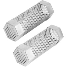 2 Pieces Cold Smoke Generator in 6 '' Tube, Hexagonal Stainless Steel Cold Smoker