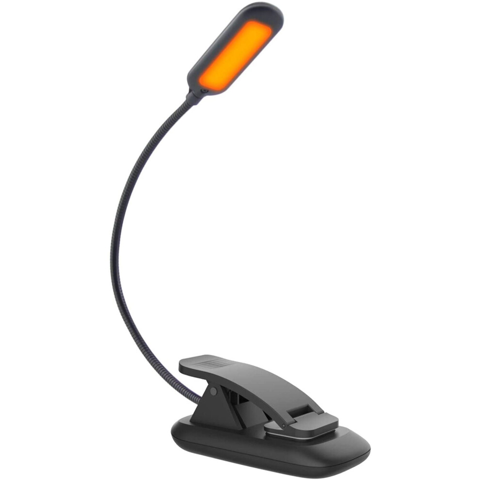 Amber Book Light, Rechargeable Amber Reading Light