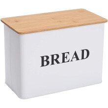 Bread box with wooden cutting board - Bread box