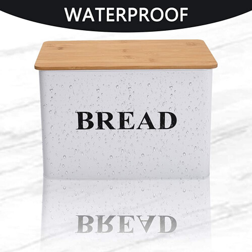Bread box with wooden cutting board - Bread box 1