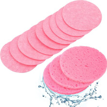 30 Pieces Facial Sponges Compressed Facial Sponge Natural Cellulose Facial Sponge Reusable Facial Massage Sponge Round Face Sponge