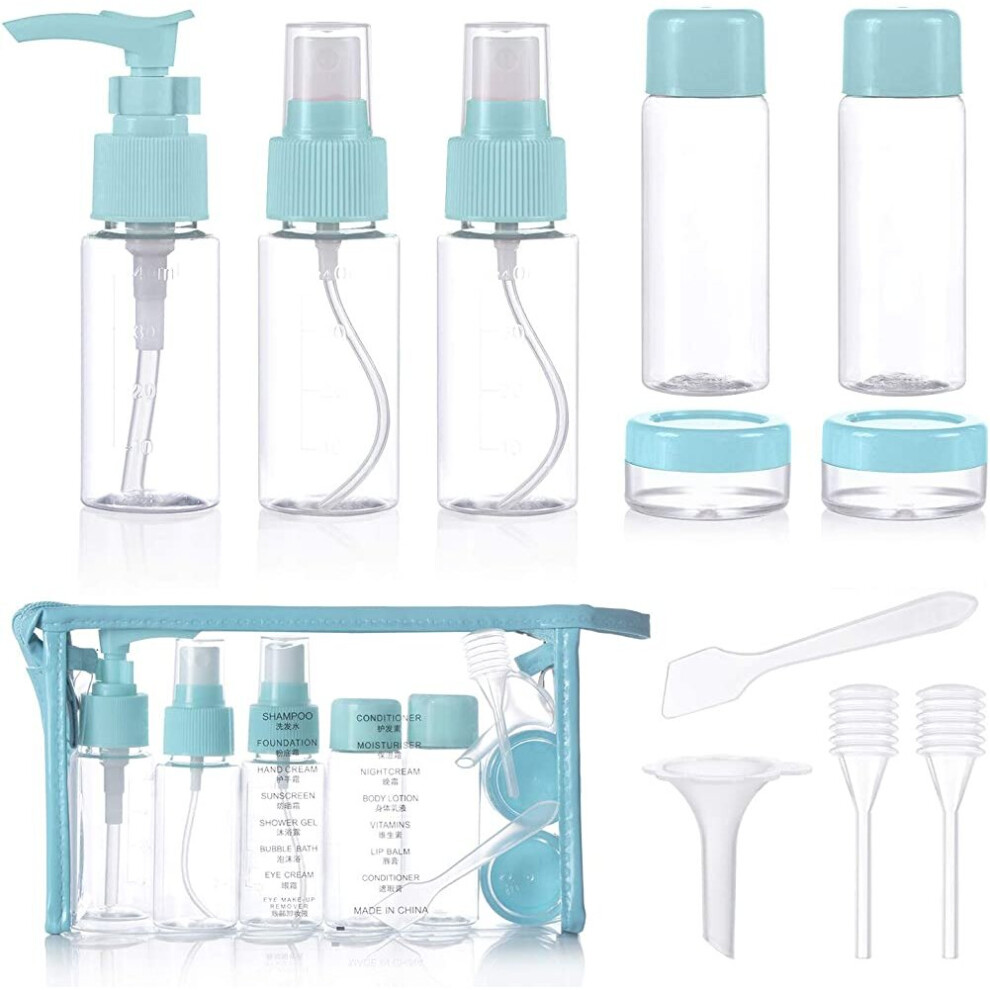 Cosmetic Travel Bottle, 10 Pcs Empty Travel Bottles, Transparent Travel Spray Bottle 