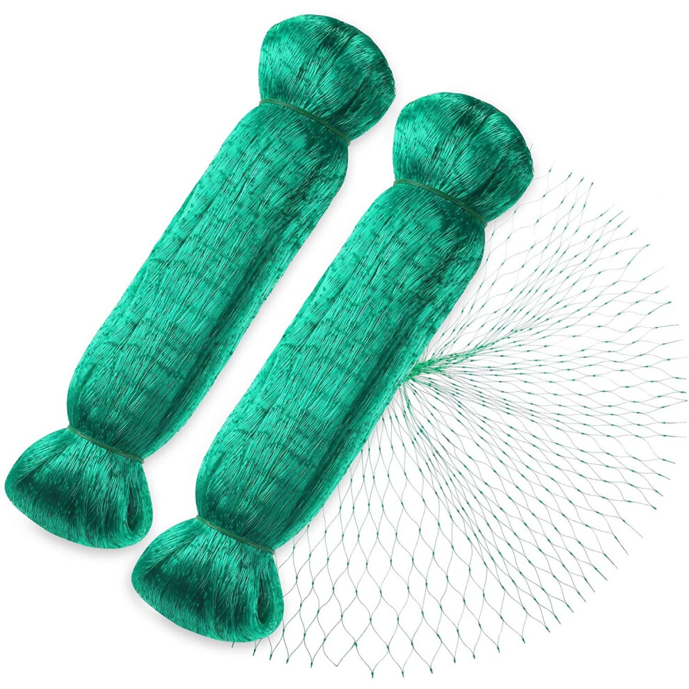 Anti Bird Net, 2pcs 4 * 10m Green Garden Bird Plant Net Protective Net, Protect Plants, Fruits, Flowers and Vegetables, 15mm Mesh-image-OPC-PBM9TKC-NEW
