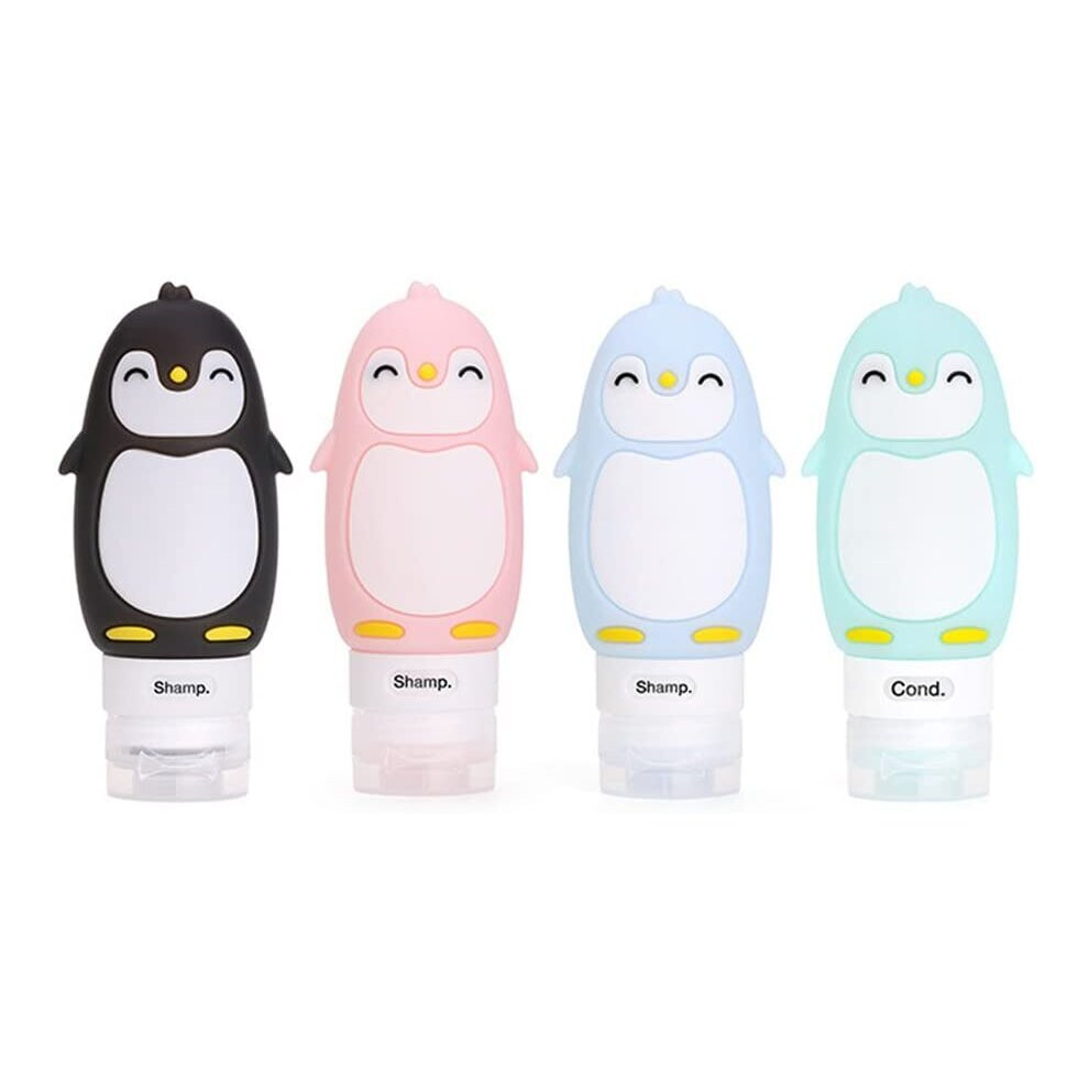 Silicone Flask Travel Bottles - BPA Free Approved by TSA Airline - 